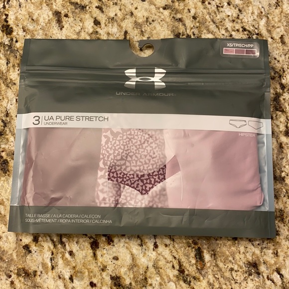 Women’s Under Armour Pure Stretch Hipster 3-pack Printed - Picture 2 of 6